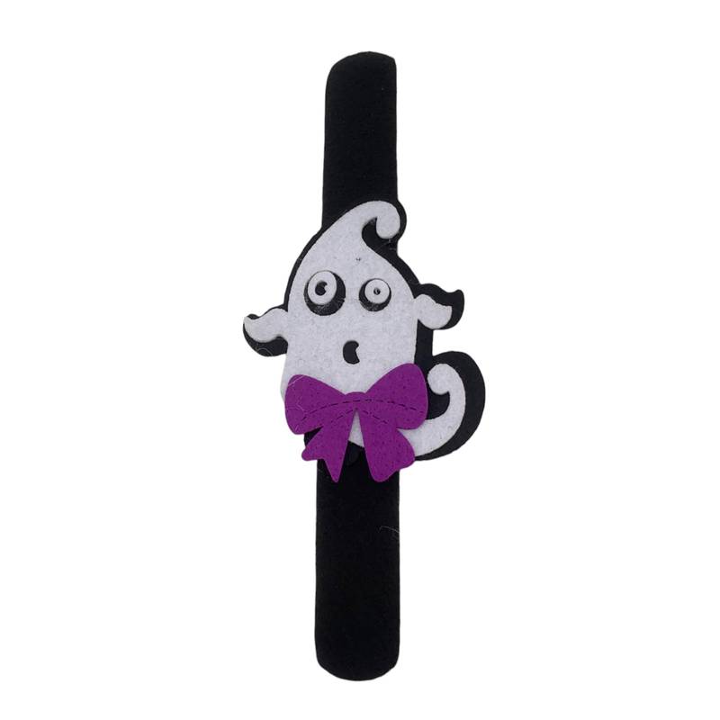 [JH1006] Pulsera de fieltro con aplique halloween, PACK x12
