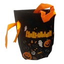 Bolsa para golosinas, de franela con asa, varios diseños para Halloween, varios diseños PACKx10