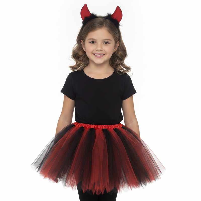 Disfraz pollera y tiara para halloween, en bolsa