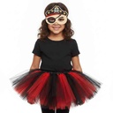 Disfraz pollera y antifaz para halloween, en bolsa