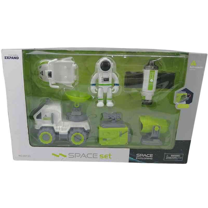 [JO5354] Soldado astronauta con vehículo con luz y sonido, accesorios en caja