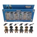 Soldado articulado x6 con accesorios, en caja