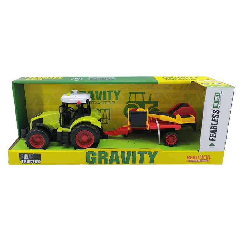 [JO5415] Tractor con zorra, con luz y sonido, en caja