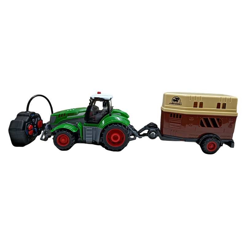 [JO5477] Tractor con control remoto con zorra, 2AA, en caja