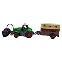 Tractor con control remoto con zorra, 2AA, en caja