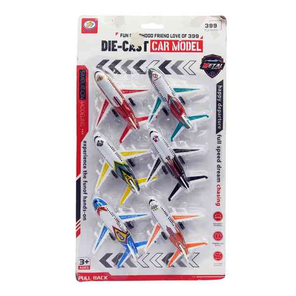 [JO5557] Avión de metal x6, en blister