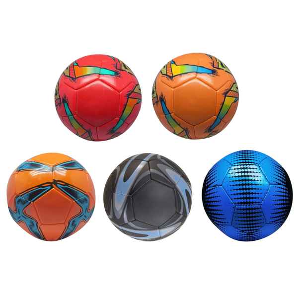 Pelota de fútbol, N°5 cosida, CAJA x50 surtidas
