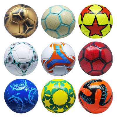 [JO5624YY] Pelota de fútbol, N°5 cosida, CAJA x30 surtidas