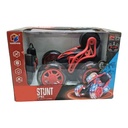 Auto con control remoto 360º con luz, recarga USB + 2AA, en caja, 2 colores