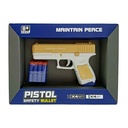 Pistola lanza dardos de goma EVA, en caja