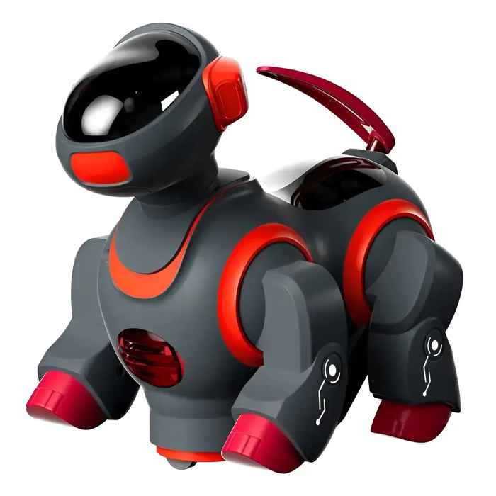 [JO5731] Robot perro con sonido y movimiento, camina y baila, 3AA, en caja, 2 colores