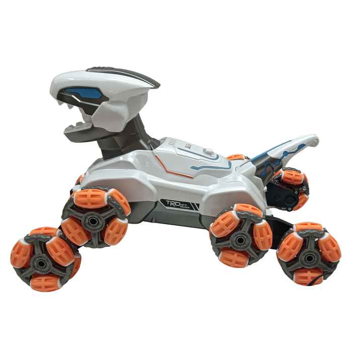 Robot dinosaurio con control remoto, con luz, sonido, movimiento, lanza vapor, USB 2+2AA, en caja, varios modelos