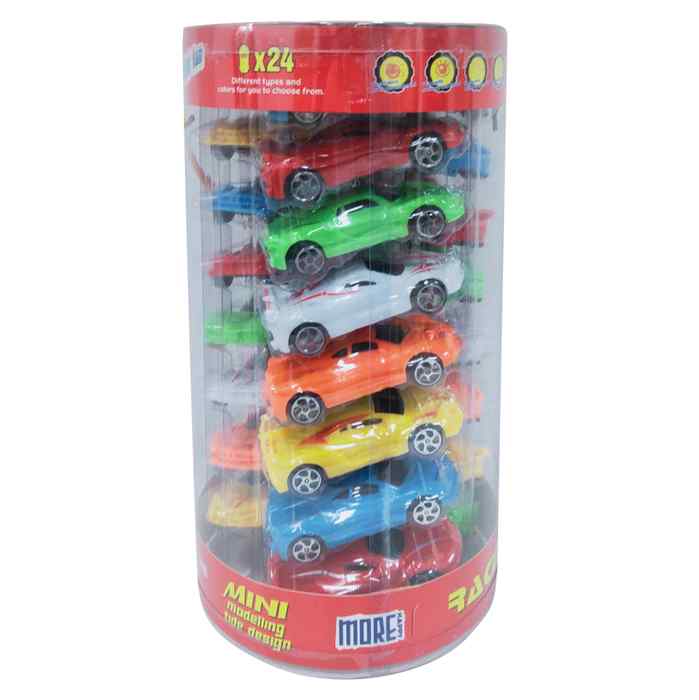 [JO5767] Auto de colección, de plástico, x24, en tubo