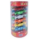 Auto de colección, de plástico, x24, en tubo