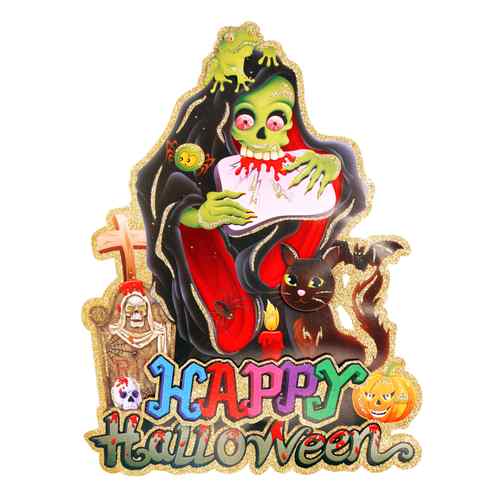 Poster de Halloween con brillantina