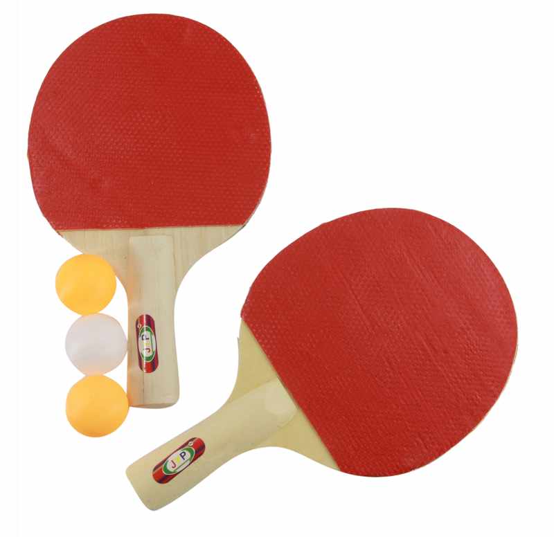 [JU2921] Paletas de ping pong y 3 pelotas, en sobre de PVC