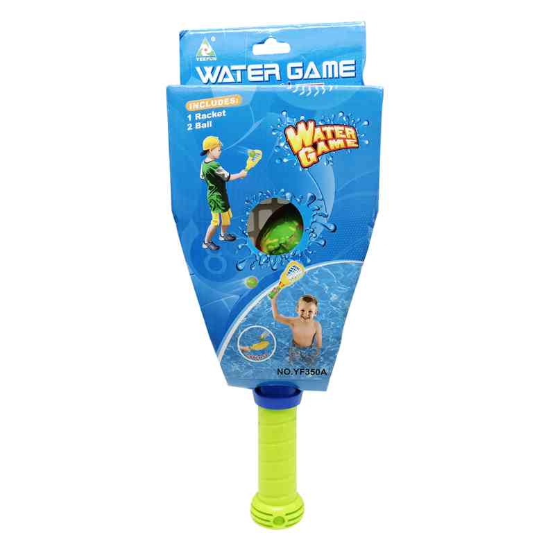 [JU5513] Raqueta lacrosse de plástico con pelotas que absorben agua, en cartón