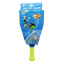 Raqueta lacrosse de plástico con pelotas que absorben agua, en cartón