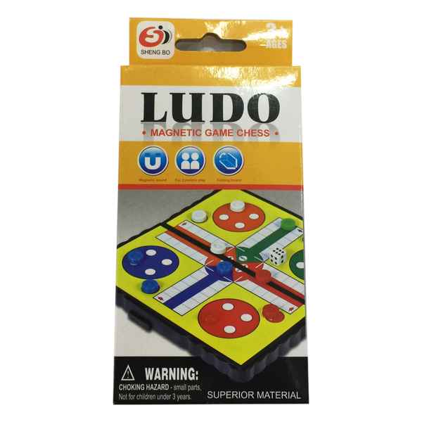 Juego de mesa, ludo magnético, en caja