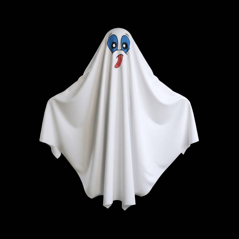 [JU5840] Disfraz de fantasma, en bolsa