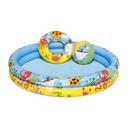 Piscina inflable, 2 aros, Bestway, con accesorios 137L, en caja, 2 diseños