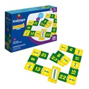 Juego de mesa, dominó, 28 piezas de madera sumas, XALINGO, en caja