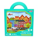 Puzzle magnético, 40 piezas, 2 puzzles de ciudad, en caja