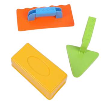 [JU6067] Juego de playa herramientas de construcción x3 en blister