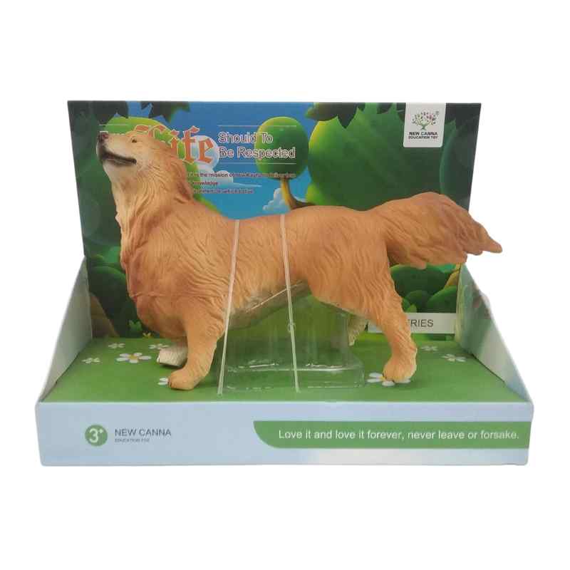 [JU6224] Animales de goma perro golden, en caja