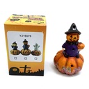 Adorno de cerámica calabaza con luz, en caja varios diseños