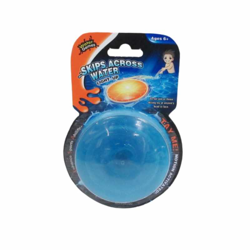 Juego para piscina, disco volador con luz, en blister