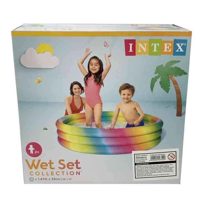 Piscina inflable INTEX, 3 aros, en caja