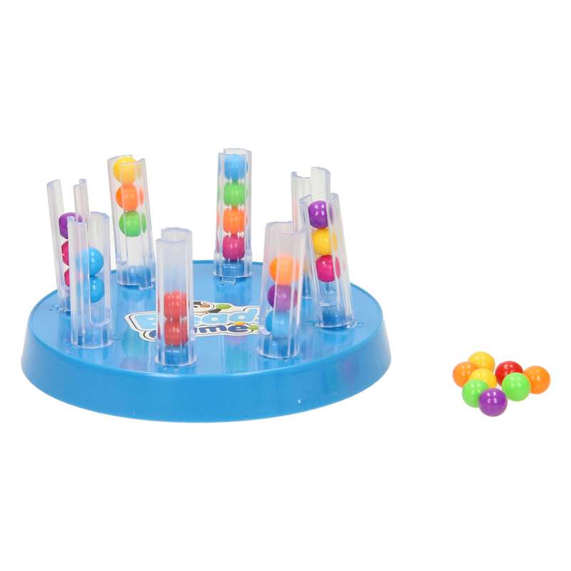 Juego de mesa, didáctico, clasificación de bolitas, en caja