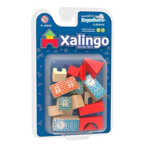 [JU6728] Bloques de madera, 20 piezas, XALINGO, en blister