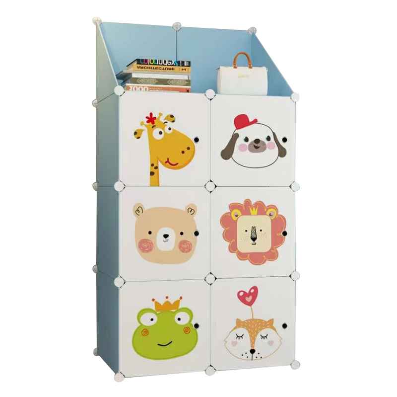 [JU6742] Organizador de juguetes de PVC, 8 estantes, en caja, varios colores