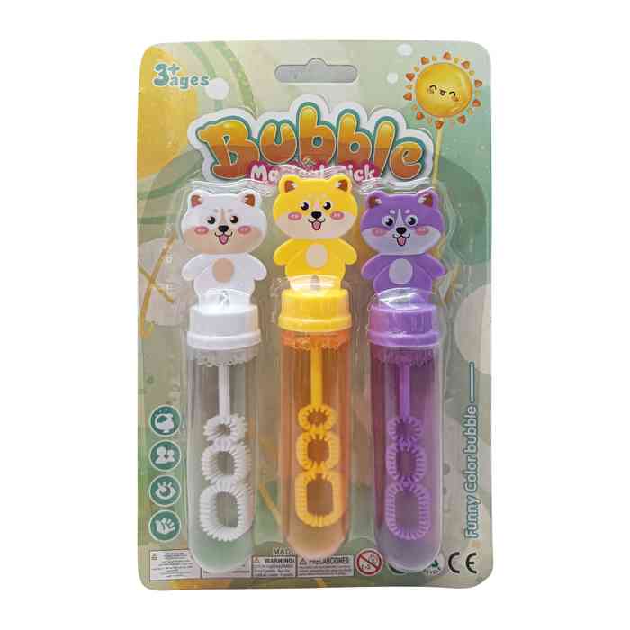 [JU6975] Pompero burbujero x3, en blister varios colores