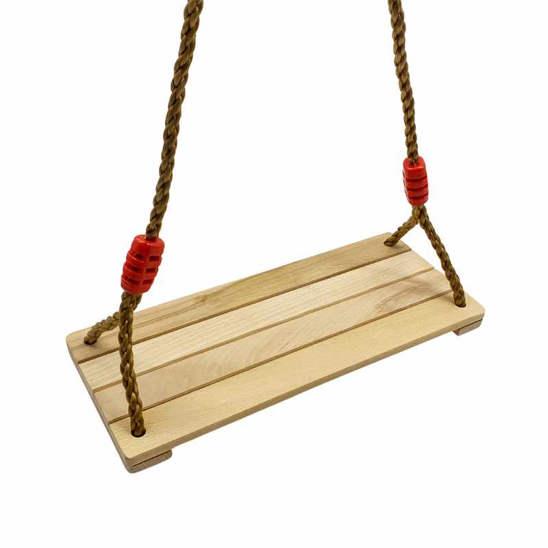 Hamaca de madera con cuerdas, 2m