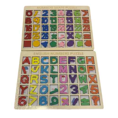 [JU7069] Letras y números de madera