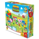 Bloques de plástico, 48 piezas, con adhesivos de animales de granja, en caja