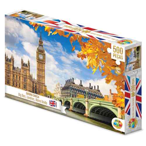 [JU7191] Puzzle de cartón, 500 piezas, Londres, en caja