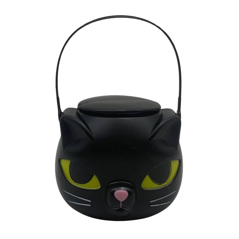 [JU7236] Balde gato negro de plástico, en bolsa