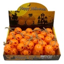 Adorno para colgar, calabaza con luz, CAJAx12