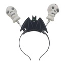 Tiara de plástico, calaveras con luz, en bolsa