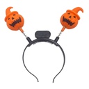 Tiara de plástico, calabaza con luz, en bolsa