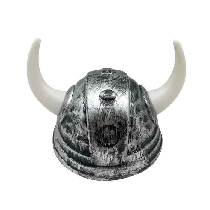 [JU7256] Gorro casco de plástico vikingo, en bolsa
