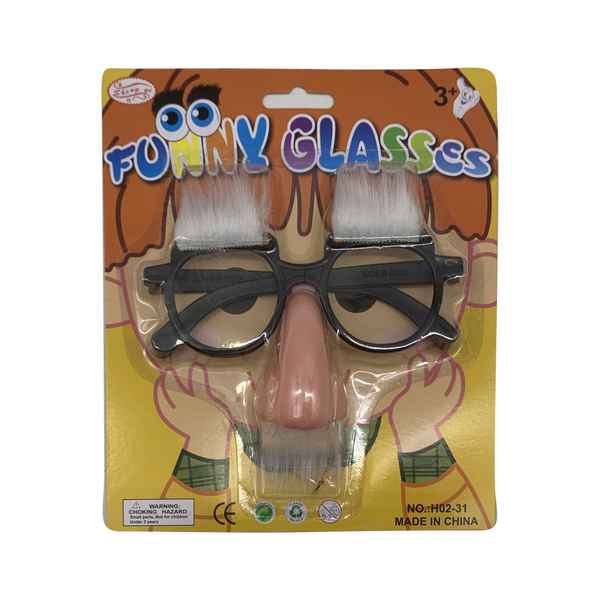 [JU7258] Lentes con nariz barba y cejas, en blister