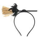 Tiara de plástico, aplique de bruja, PACK x12