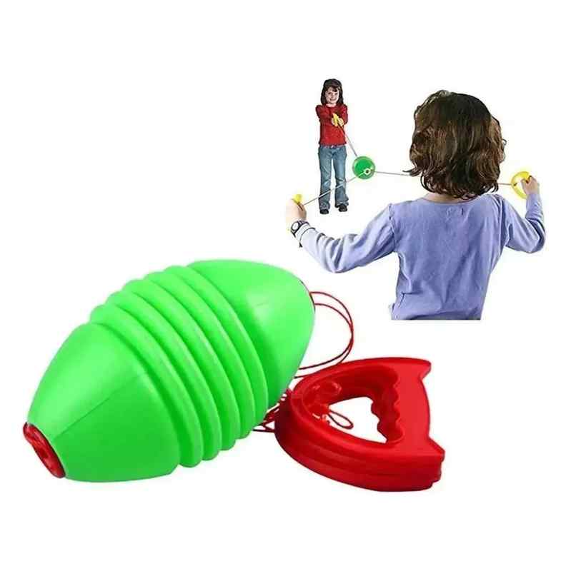 [JU7382] Pelota ovalada con manija, tuyo y mio en red