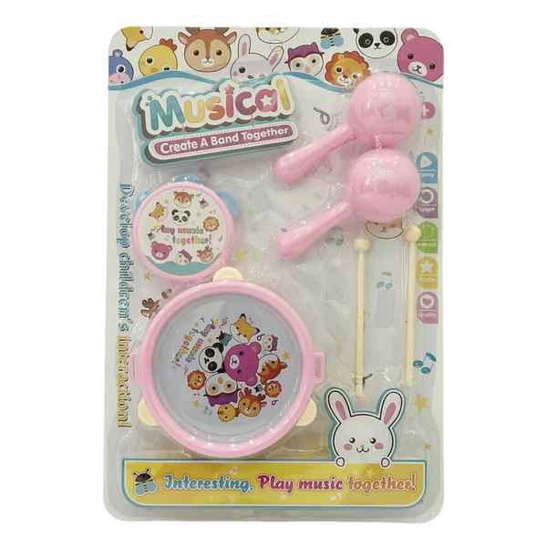 [JU7420] Instrumentos musicales x6, en blister, varios colores