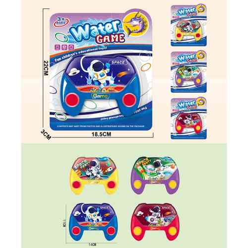 [JU7421] Juego de agua, habilidad para embocar aros, en blister, varios colores